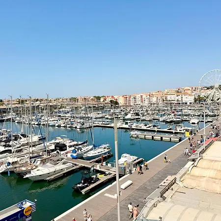Duplex-hyper Centre Cap D'agde - 9 Personnes - Vue Port Et - Wifi 아파트 아그