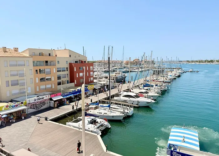 Duplex-hyper Centre Cap D'agde - 9 Personnes - Vue Port Et - Wifi * 아그