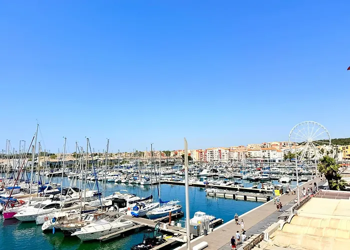 Duplex-hyper Centre Cap D'agde - 9 Personnes - Vue Port Et - Wifi Lejlighed