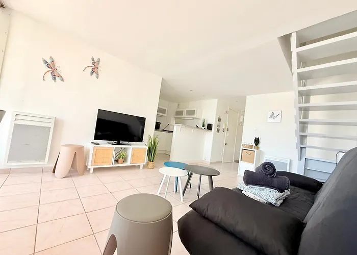 Duplex-hyper Centre Cap D'agde - 9 Personnes - Vue Port Et - Wifi Lejlighed