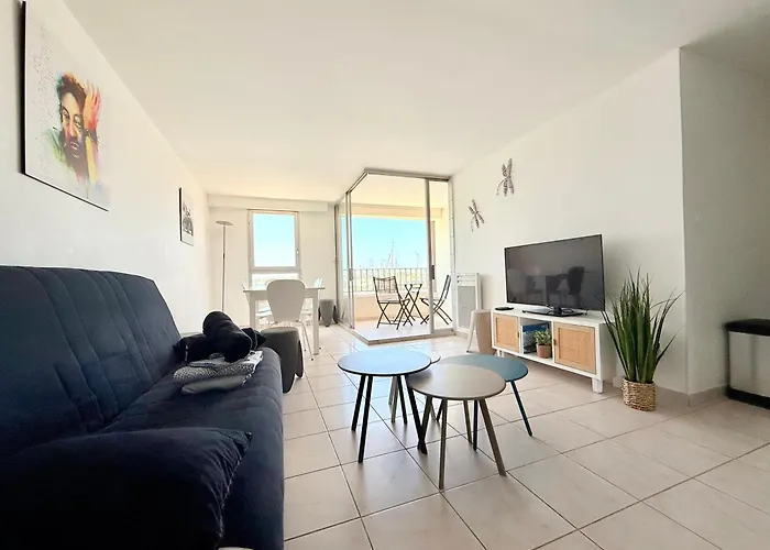 Duplex-hyper Centre Cap D'agde - 9 Personnes - Vue Port Et - Wifi Lejlighed